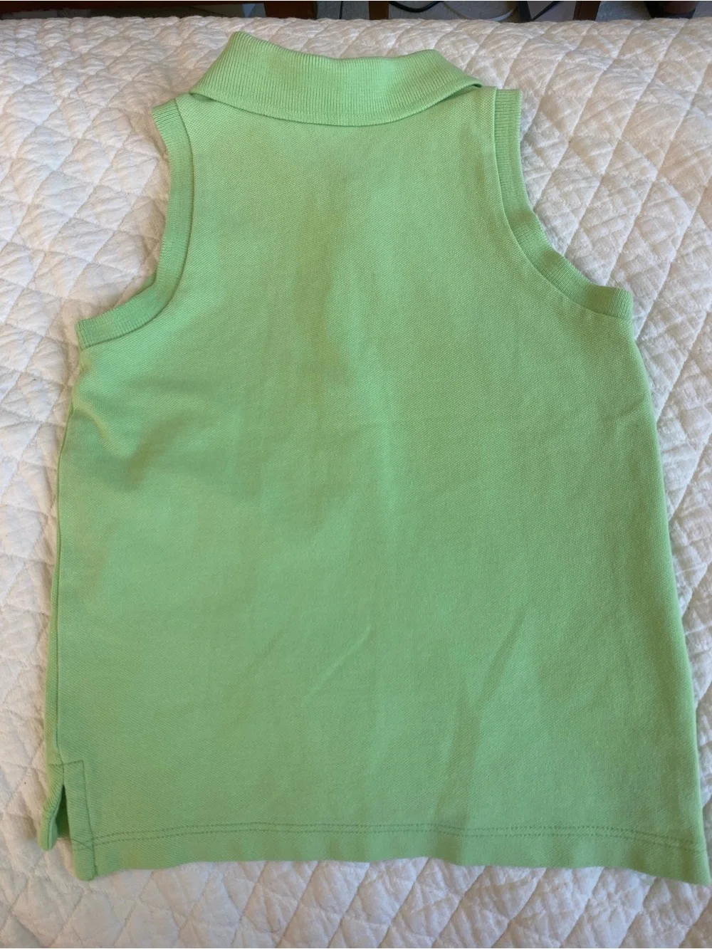 Ralph Lauren Girls' Light Green Sleeveless Polo Tank pony logo preppy size 4